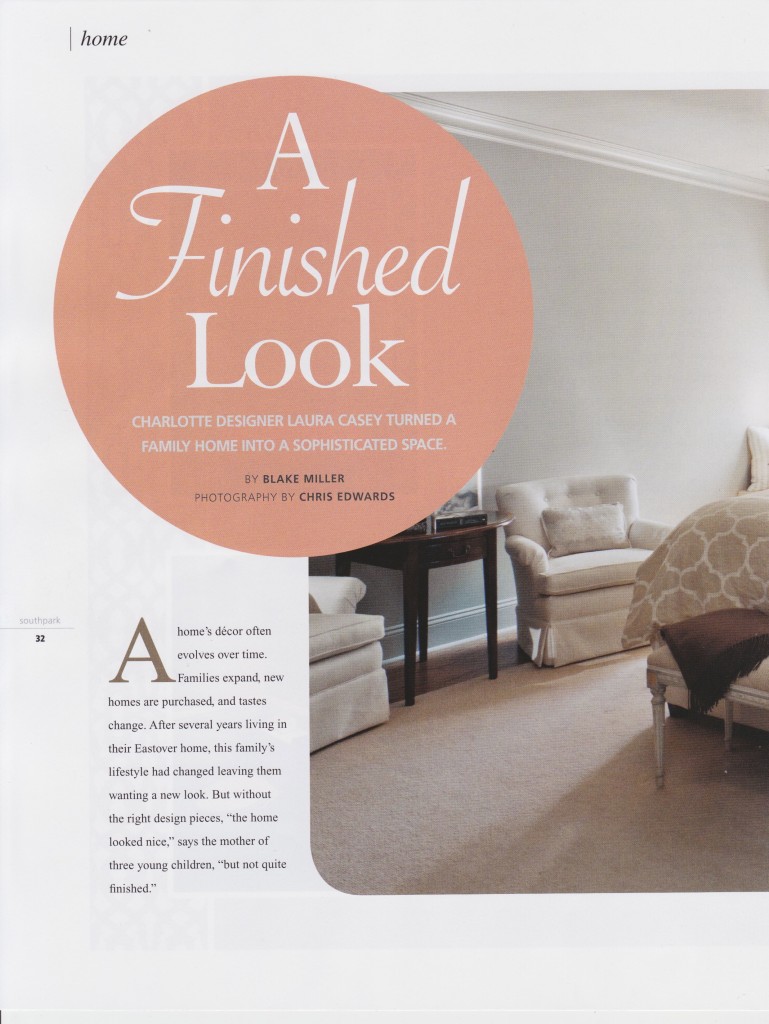 Southpark Magazine Laura Casey Interiors Interior