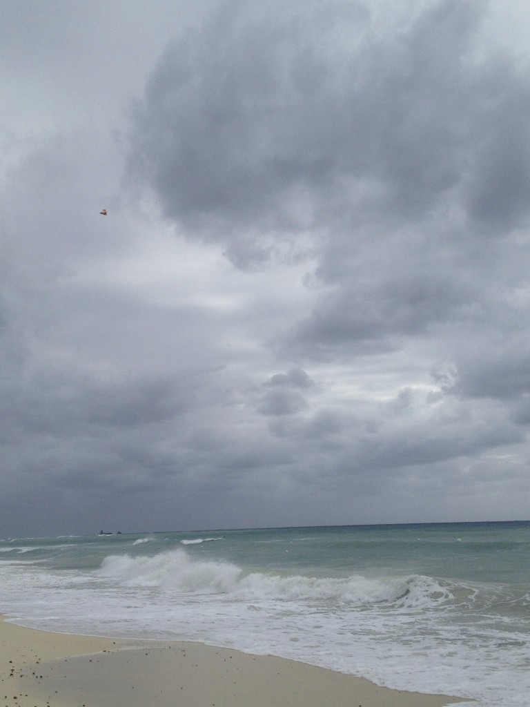 Storm at beach