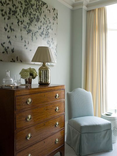 Antique dresser in bedroom