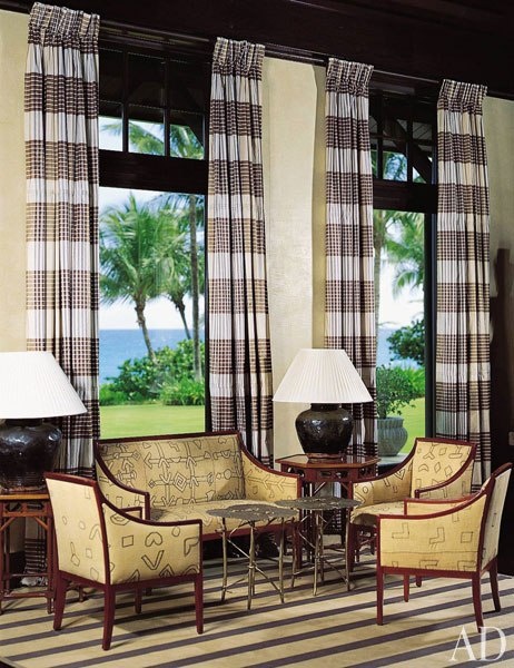 Plaid window treatments