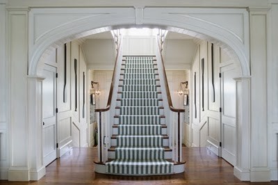 Cool black and white stair runner