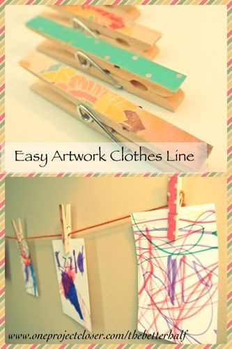 Artwork clothes line