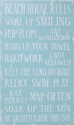 Beach rules