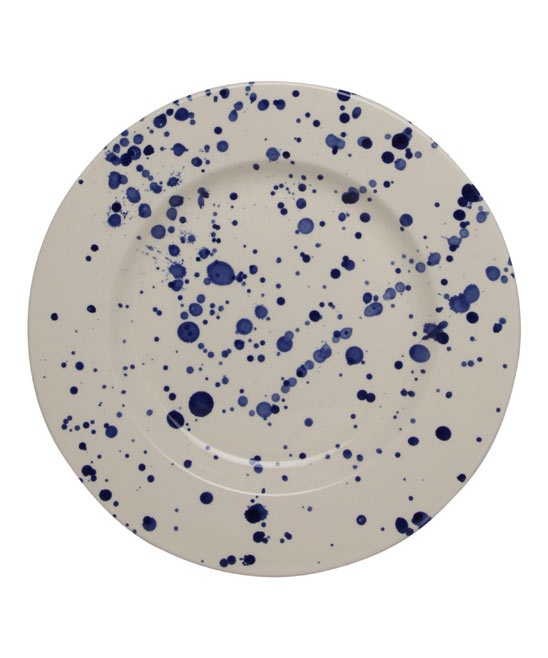 Dinner plate with splatter