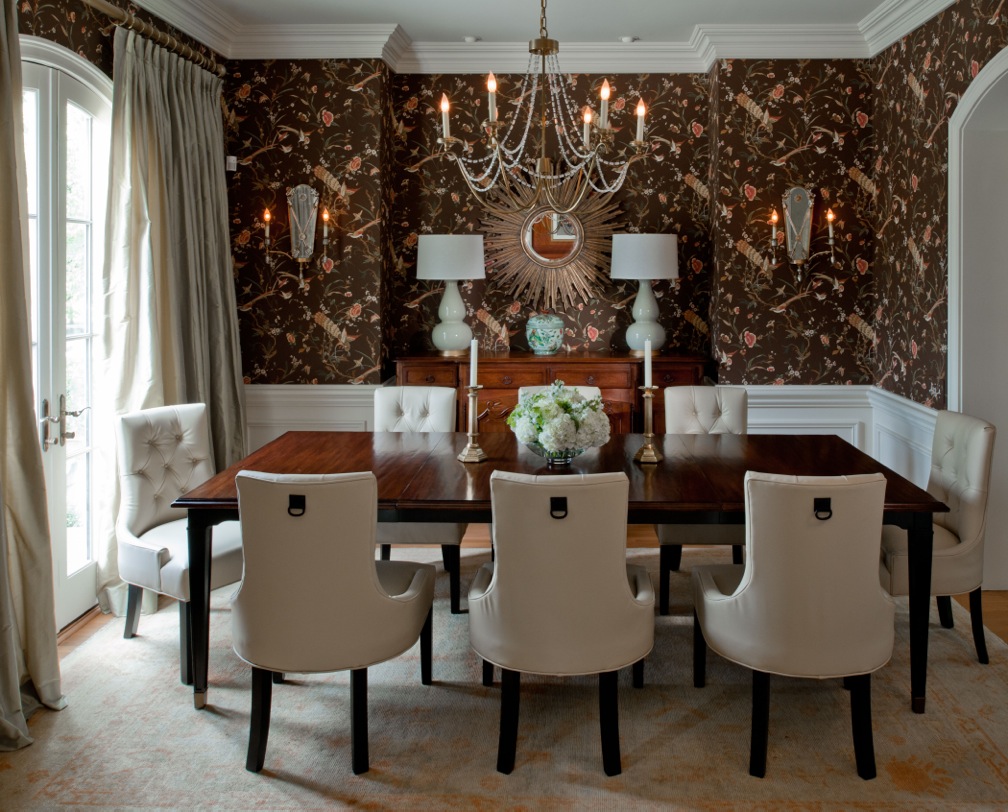 Vintage buffet in dining room