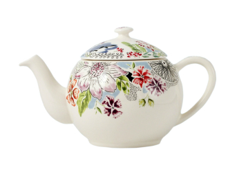 Floral teapot