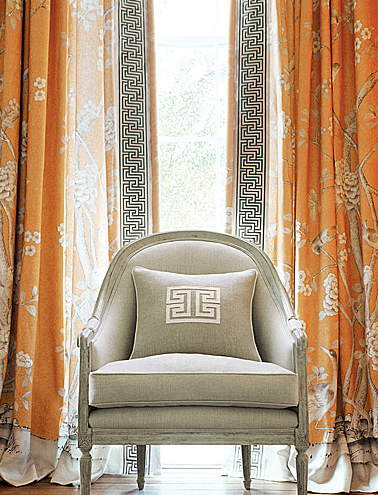 Curtains with Mary McDonald for Schumacher fabric