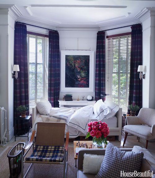 Plaid window treatments