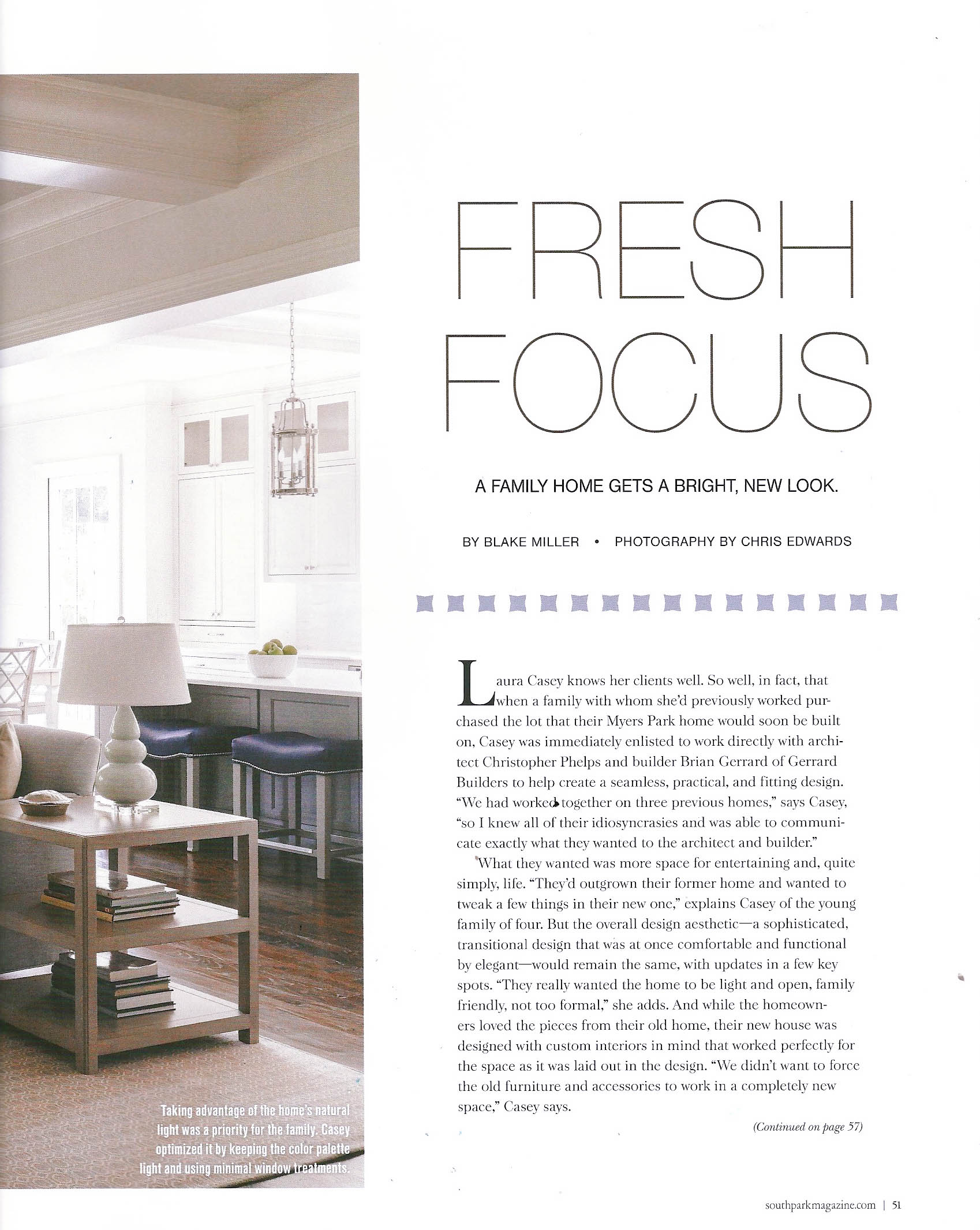 Interior Design Charlotte SouthPark Magazine