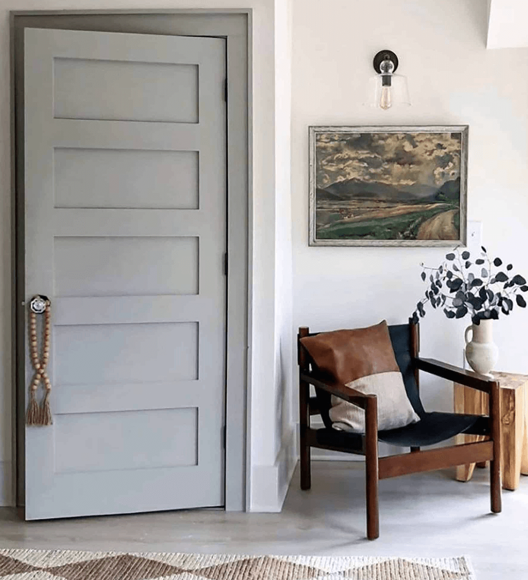 grey door and trim 